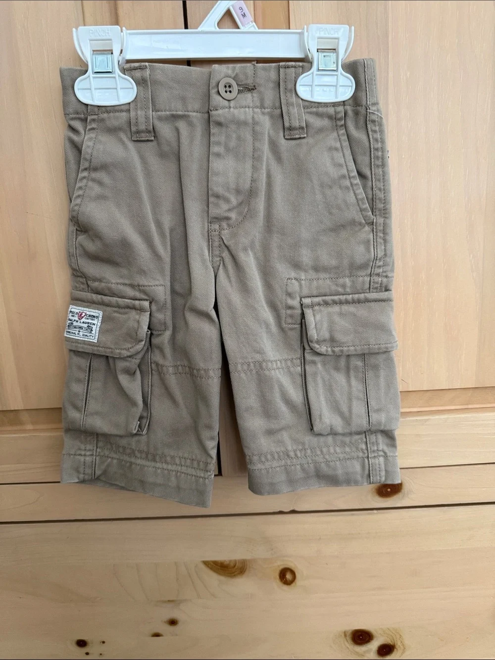 NWT 9m Ralph Lauren Tan Chino Cargo Shorts
